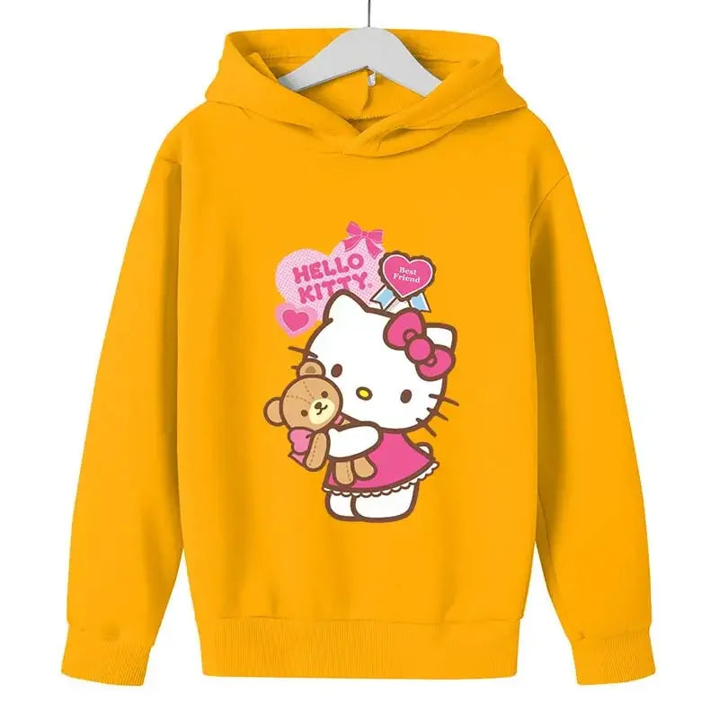 Hello Kitty Kawaii Kids Autumn  Hoodies