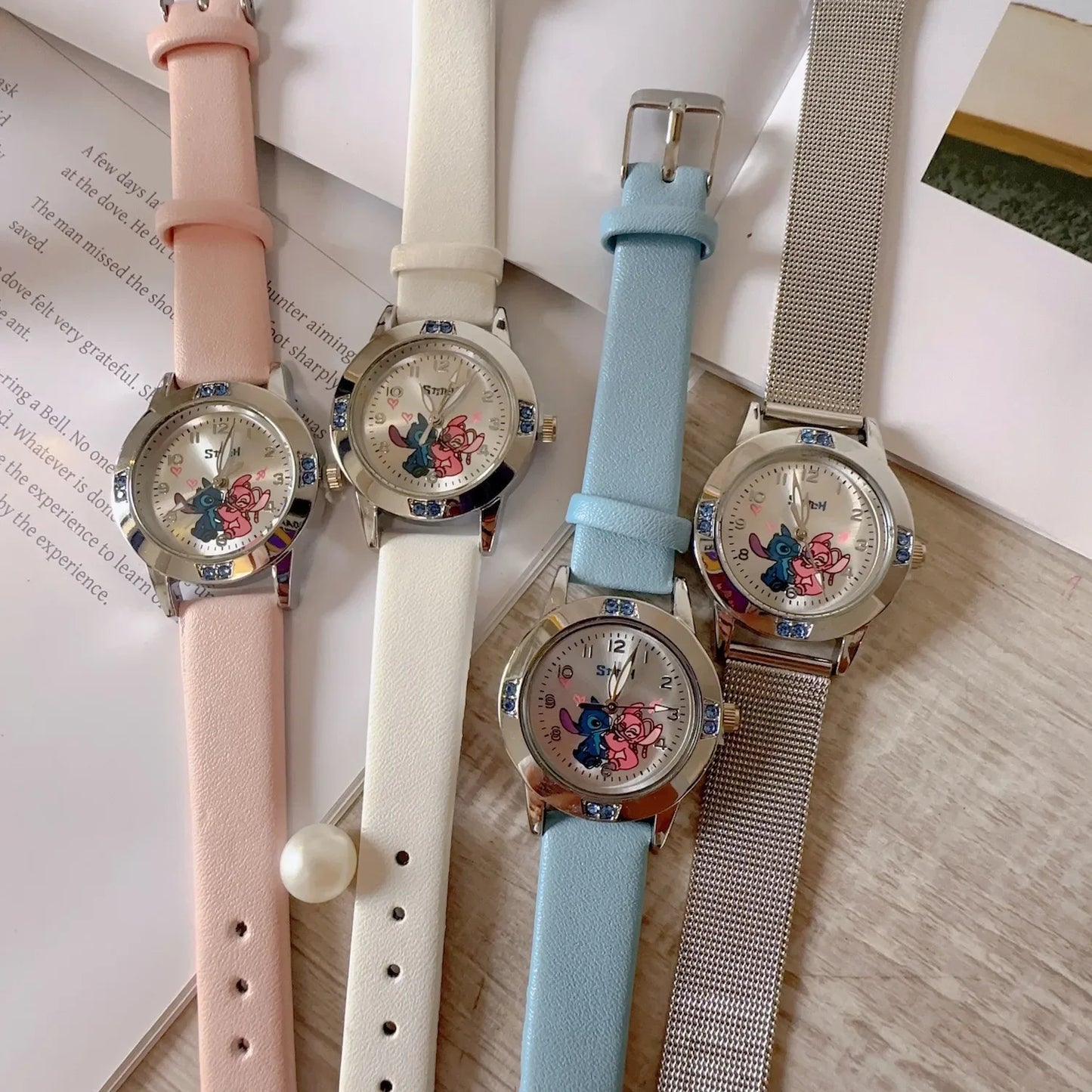 Lilo & Stitch Girl Watches Diamond Quartz Watch