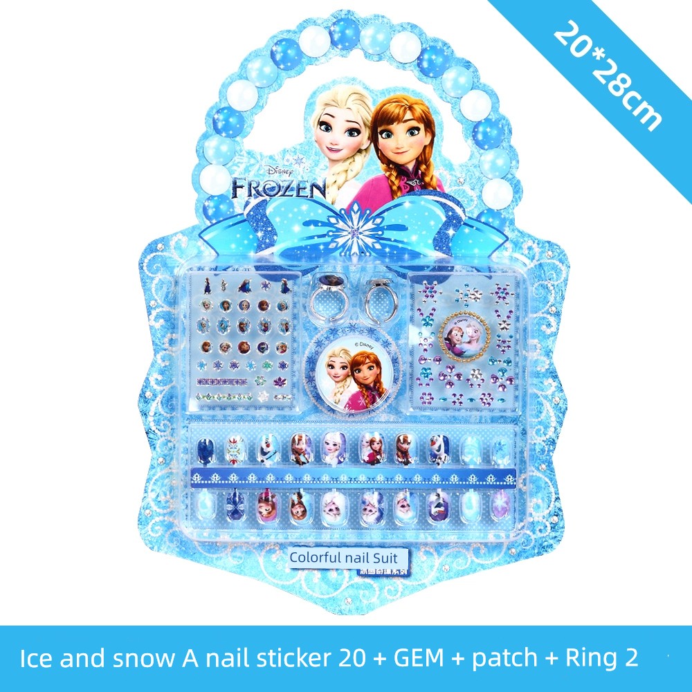 Ye Luoli Ice Princess Gem Girl Toy Nail Sticker