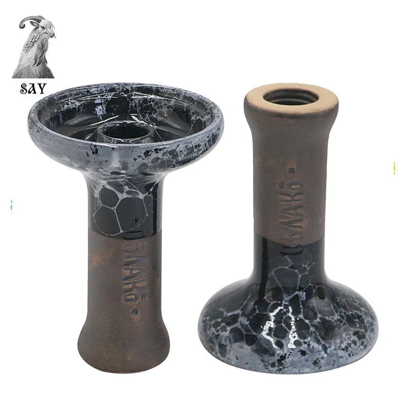 SY 1PC Hookah Single Hole Tobacco Bowl Ceramic Shisha For Smoking Accessories Nargile Chicha Sheesha Vattenpipa Cachimba Tools