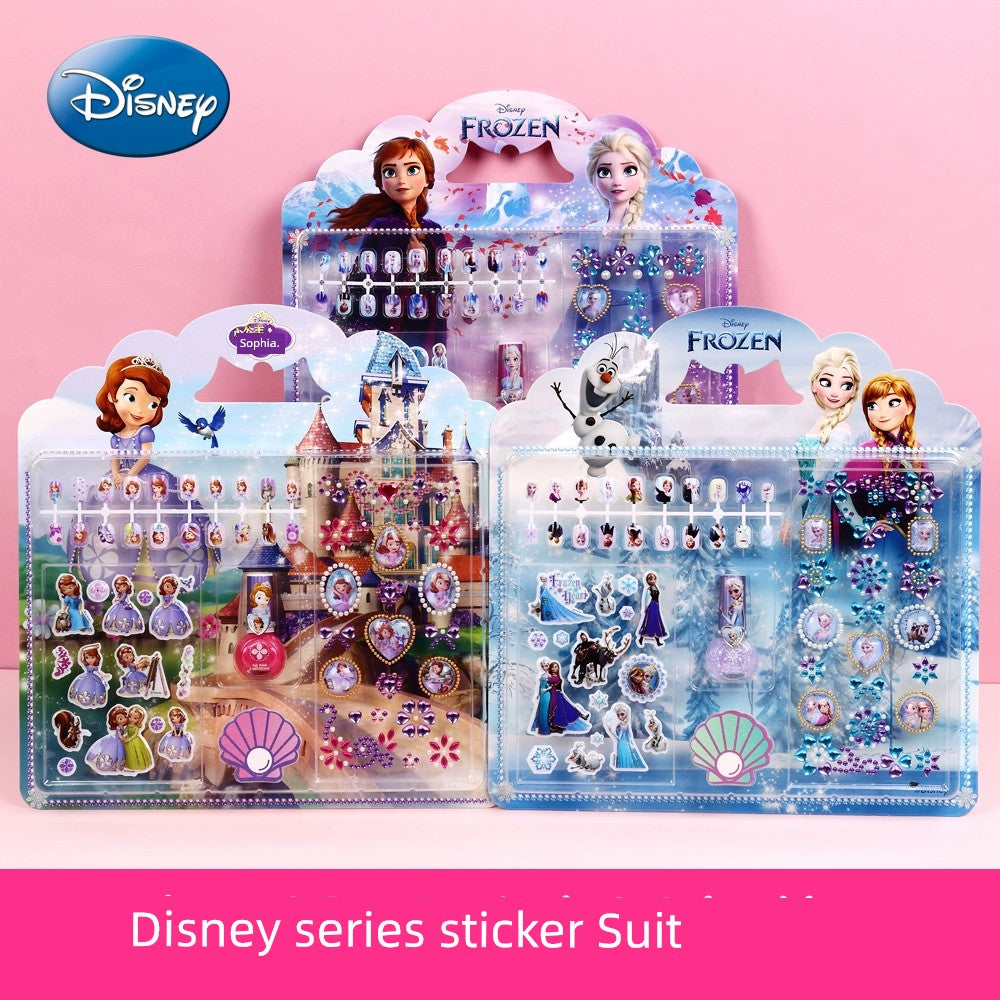 Ye Luoli Ice Princess Gem Girl Toy Nail Sticker