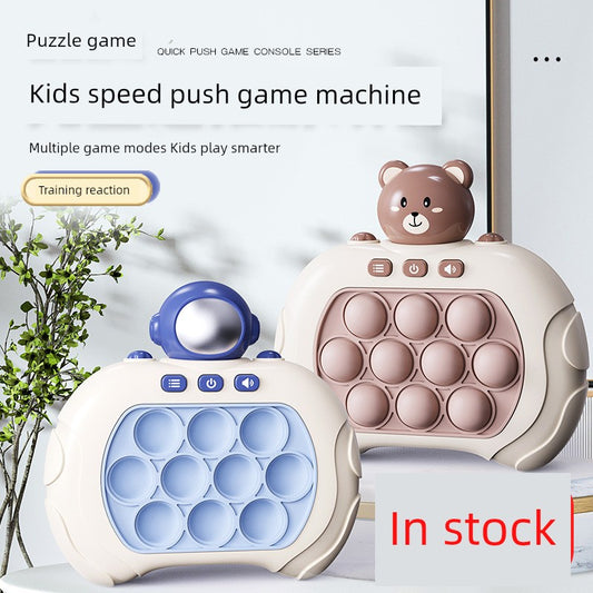Light Up Pop It Bubble Puzzle Game Machine Quick Push Toys