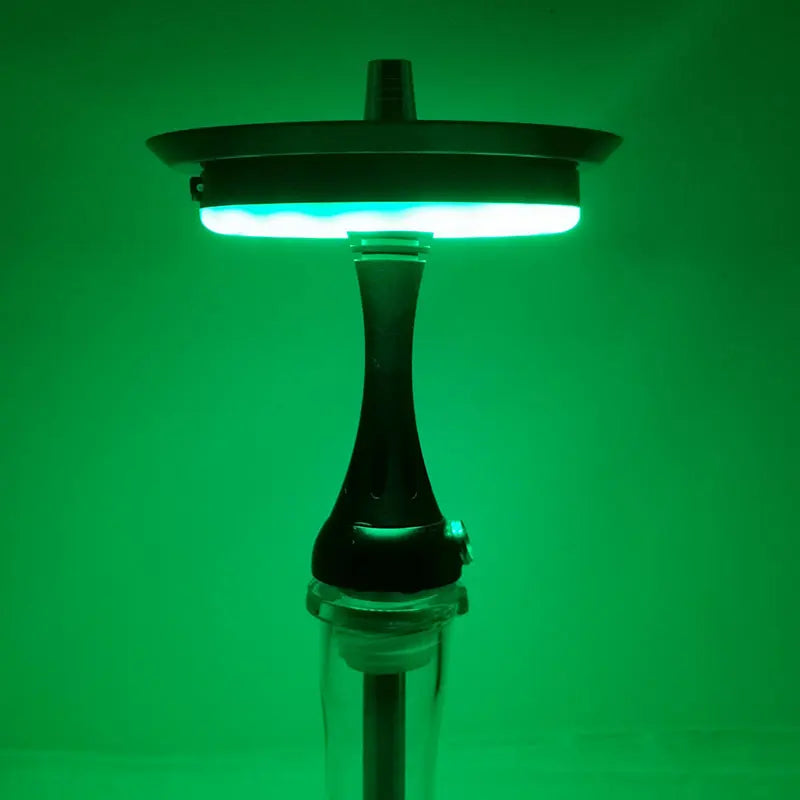 JUSES' SMOKESHOP Newest Wheel Shape Colour LED Hookah Light Display Shisha Ring Light with Remote Control Hookah Accessories