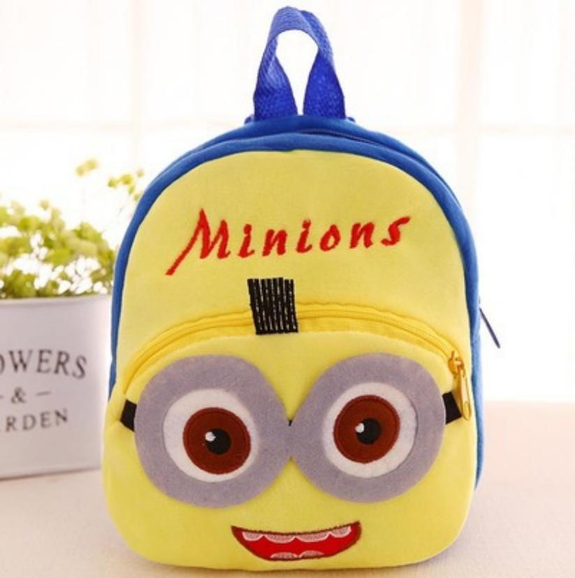 Minions Plush Character Backpack – Kids' Cartoon Mini Bag