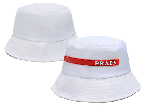 Prada Monochrome Bucket Hat – A Fusion of Style & Luxury