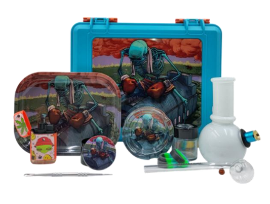 Skeleton Boxer-Themed Smoking Accessories Set