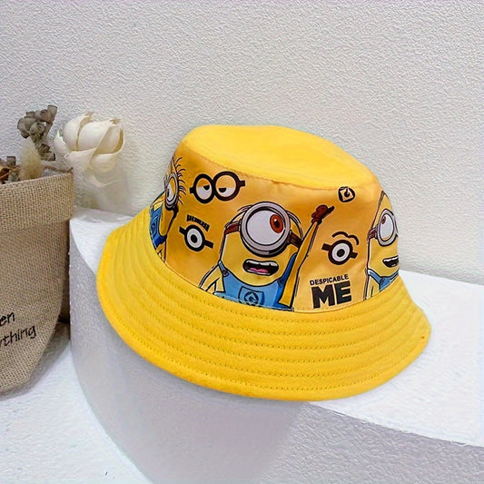 Minions Cute Cartoon Bucket Hat - Lightweight,, Perfect for Travel & Beach Parties, Sun Protection Essential