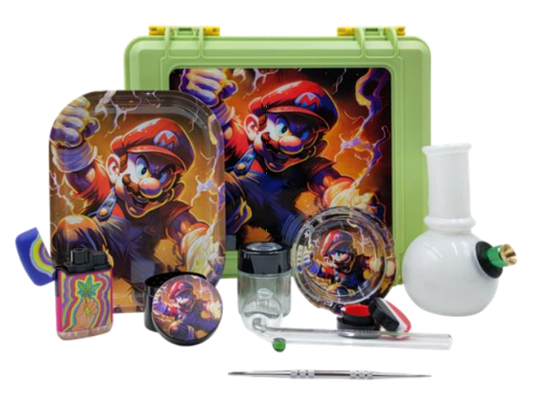 Mario-Themed Smoking Accessories Set: