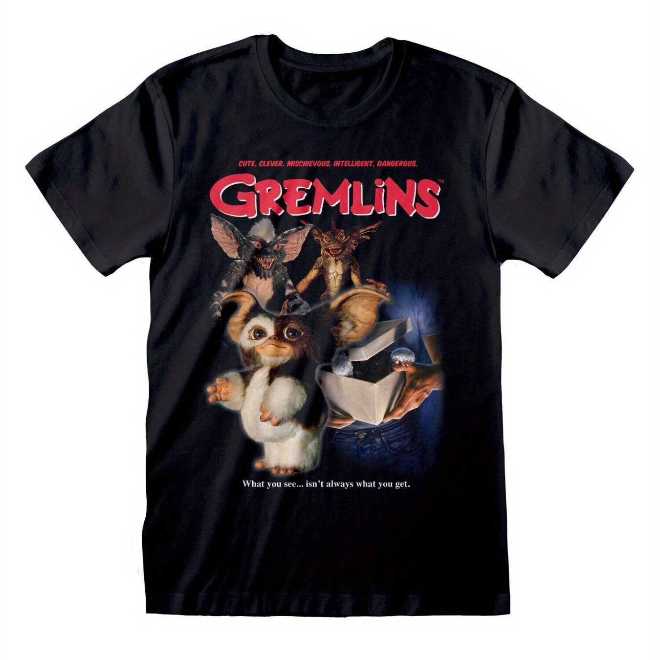 Gremlins Movie Graphic Design Fashion graphic printed men's t-shirt, made of 100% pure cotton for comfortable casual wear, featuring eye-catching designs and high-quality short sleeves.