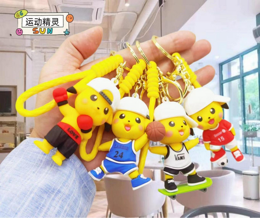 Sports Pikachu Keychains – The Perfect Blend of Charm and Energy!