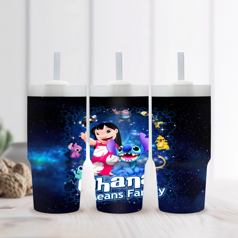 14oz Stainless Steel Tumbler, Cartoon Character Design, Double-Wall Vacuum Insulated Travel Mug, BPS-Free, Hand Wash Only, with Straw for Home and Car Use, Ideal Gift for Family and Friends