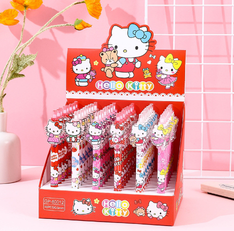 🐱 Hello Kitty SARASA 0.5mm Gel Pens – Bulk Display Set for Resellers