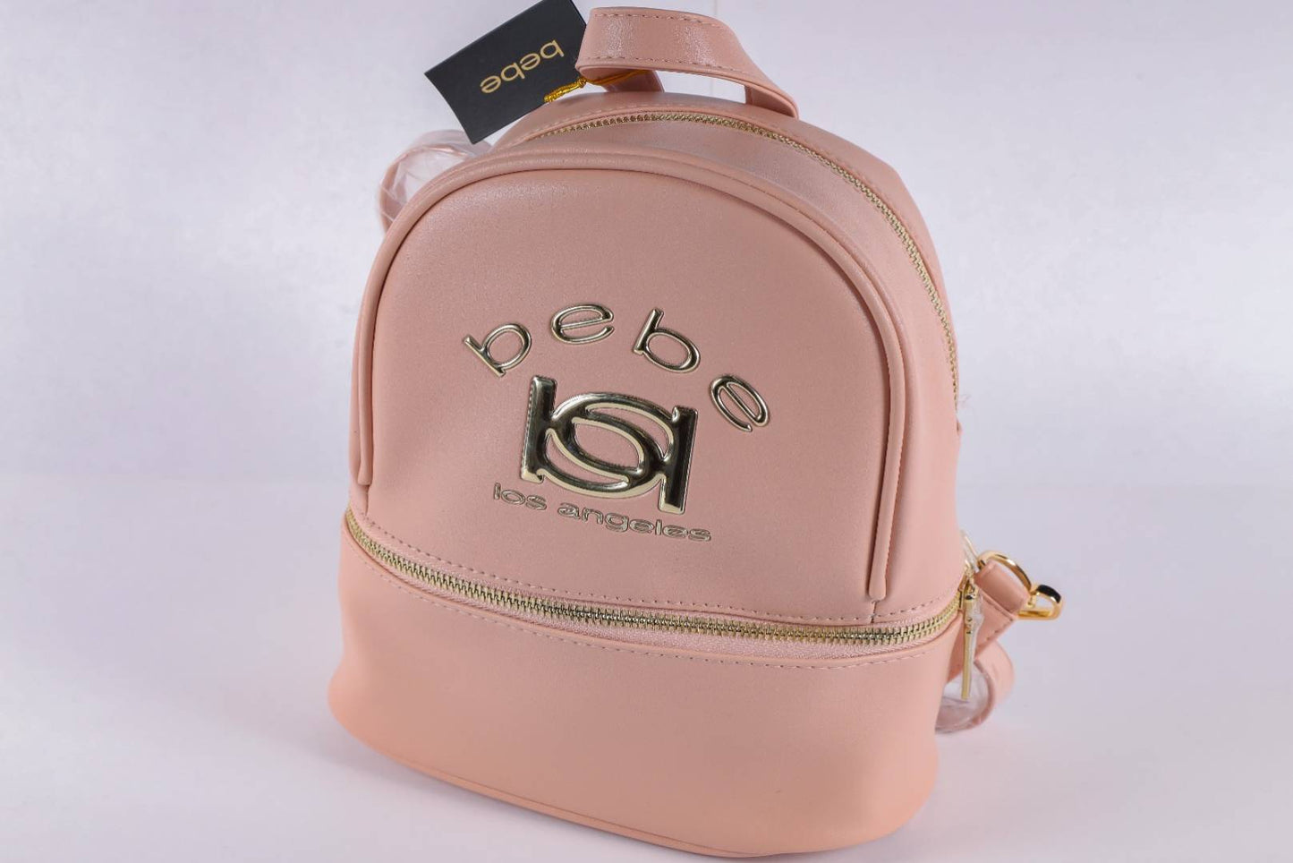 Bebe  KAYLA SMALL BACKPACK BLK/BLUSH