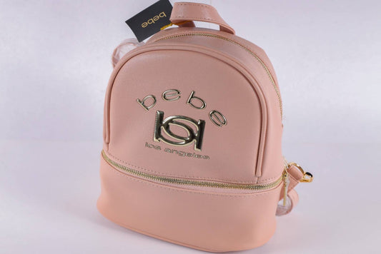 Bebe  KAYLA SMALL BACKPACK BLK/BLUSH