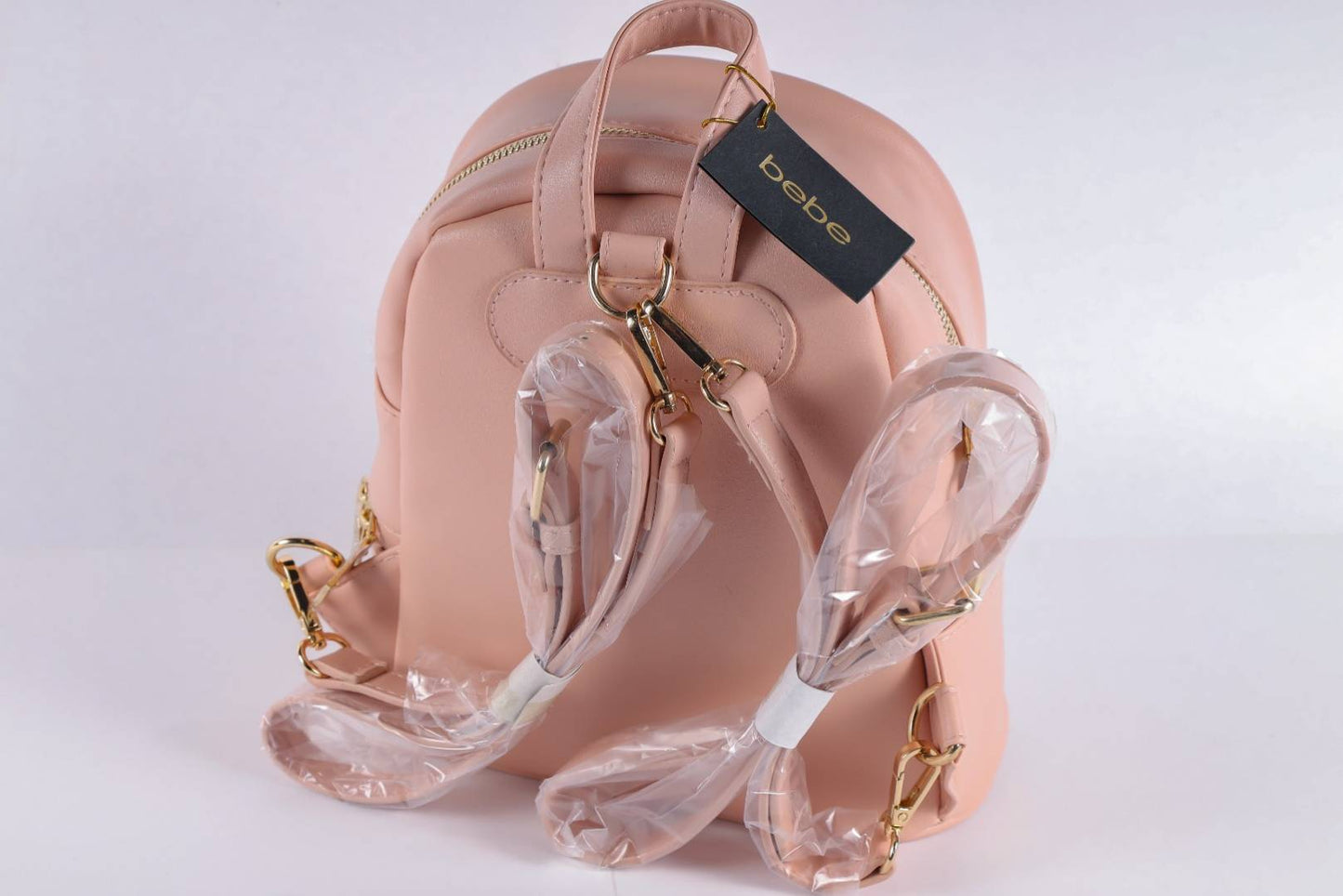 Bebe  KAYLA SMALL BACKPACK BLK/BLUSH